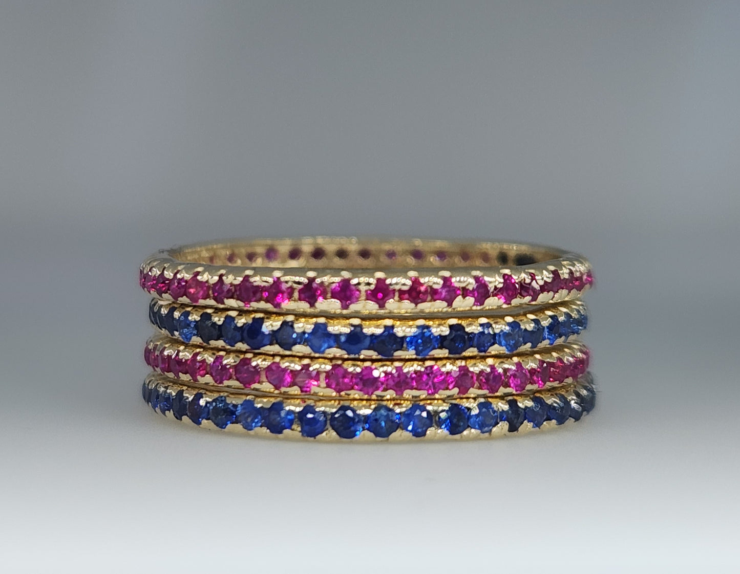 Made To Order - Gemstone Eternity Band Ring #530