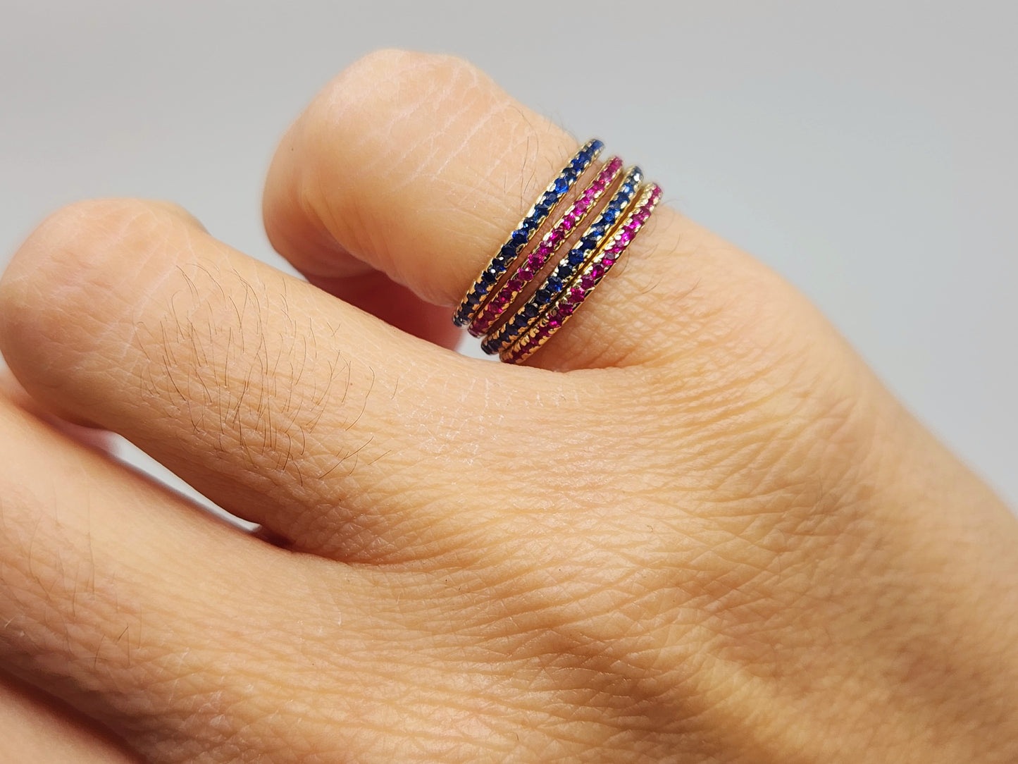 Made To Order - Gemstone Eternity Band Ring #530