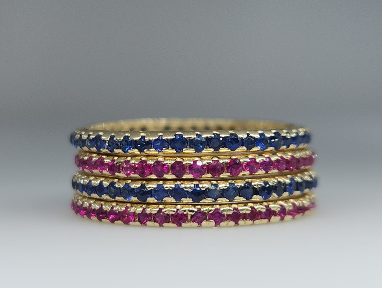 Made To Order - Gemstone Eternity Band Ring #530