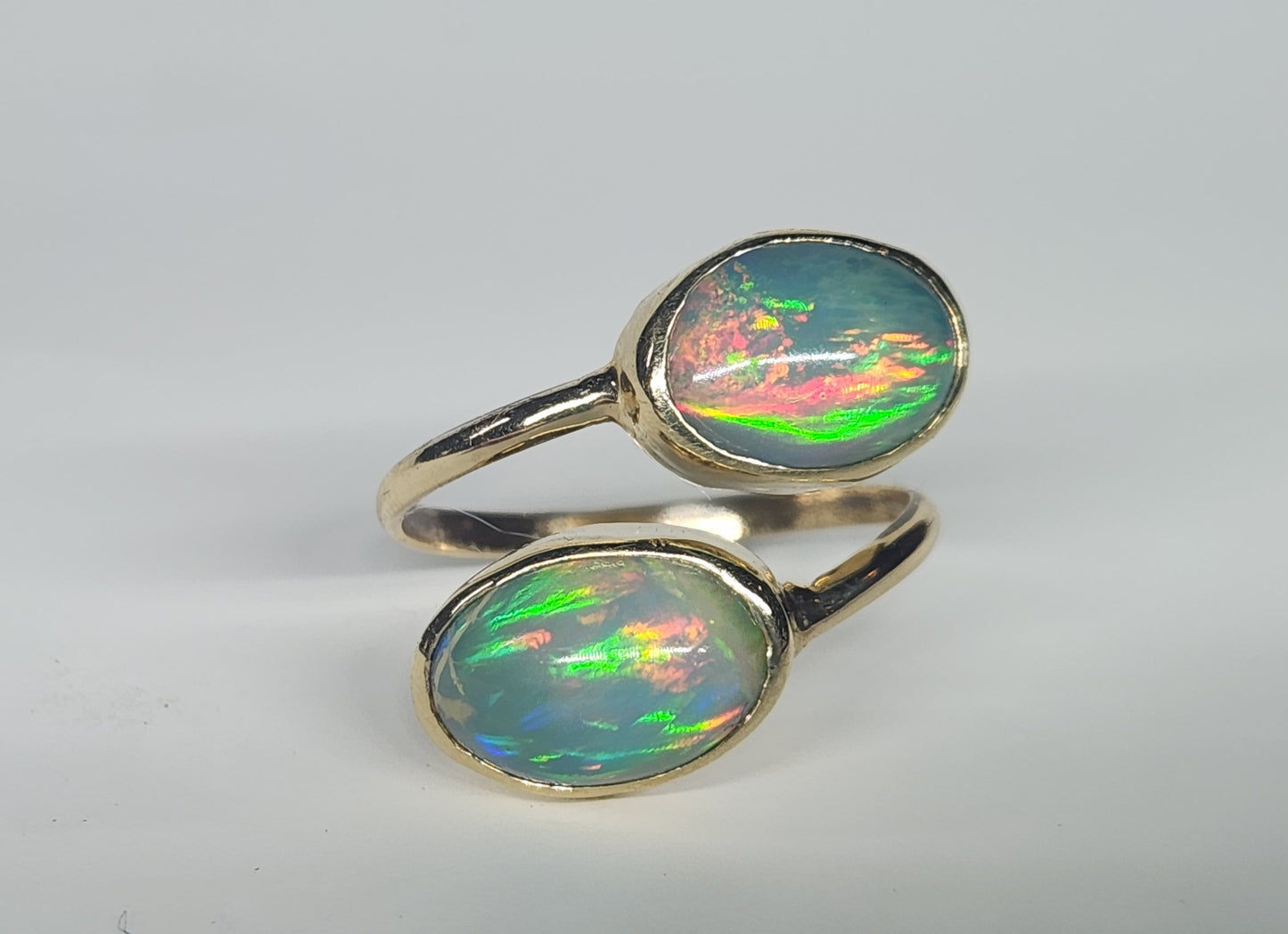 Opal Ring 14k Gold Adjustable Size #534