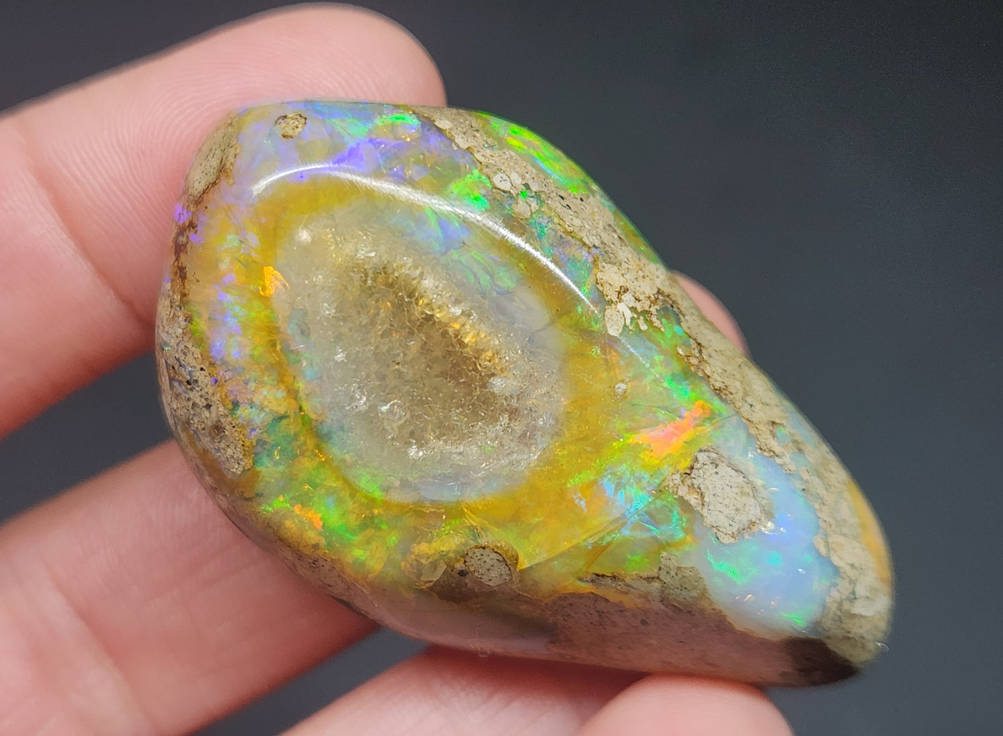 Ethiopian Polished Opal Specimen 117 Carat Gemstone #571