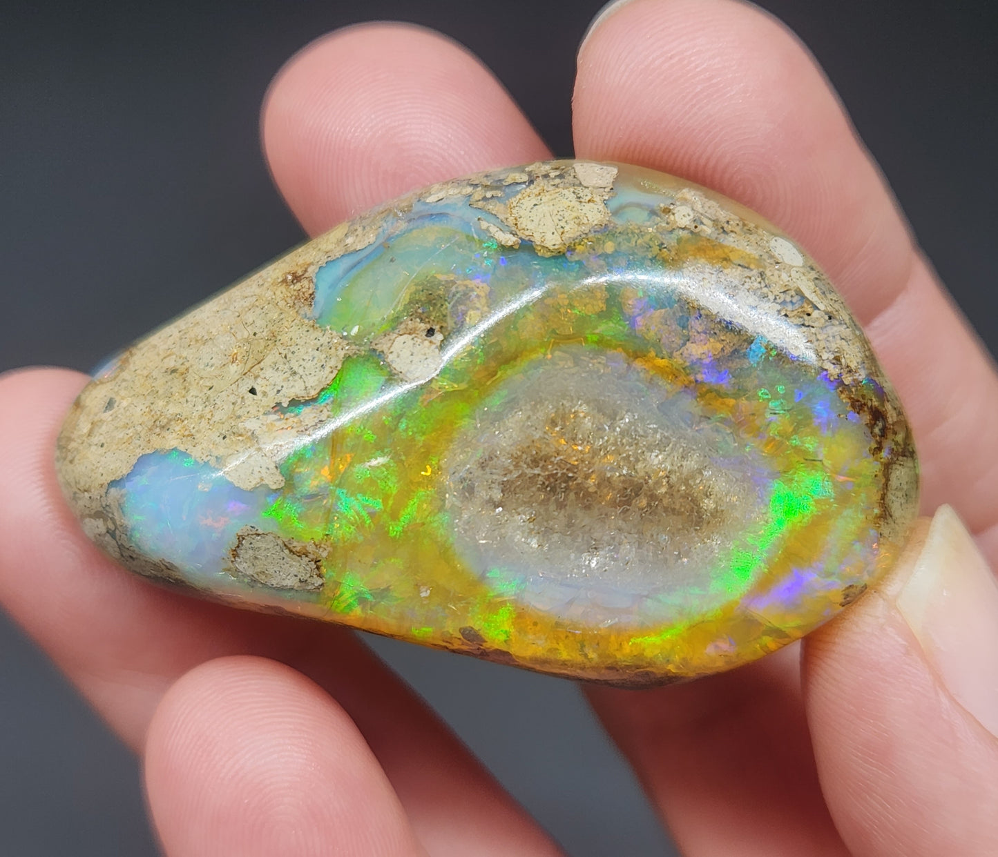 Ethiopian Polished Opal Specimen 117 Carat Gemstone #571