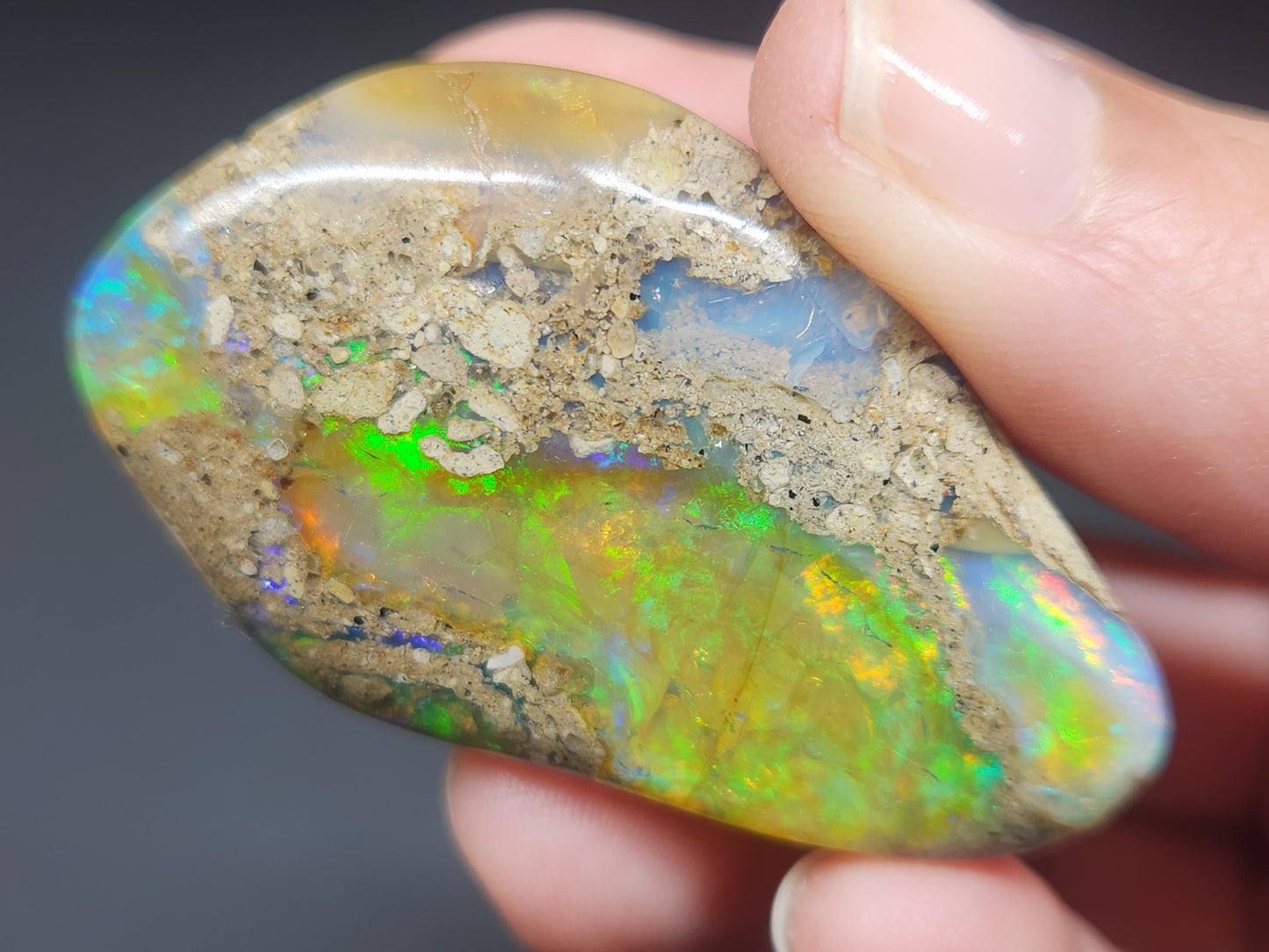 Ethiopian Polished Opal Specimen 117 Carat Gemstone #571
