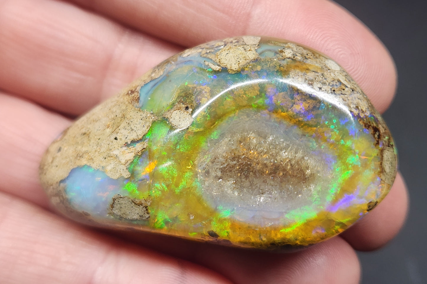 Ethiopian Polished Opal Specimen 117 Carat Gemstone #571