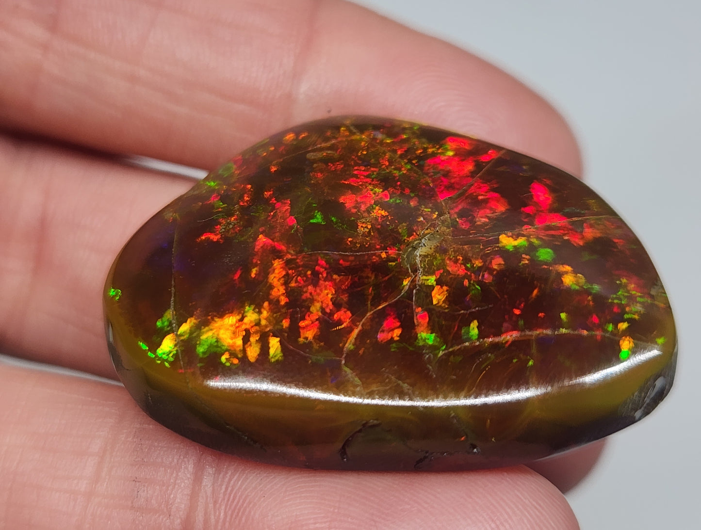 Ethiopian Polished Opal Specimen 58 Carat Gemstone #572