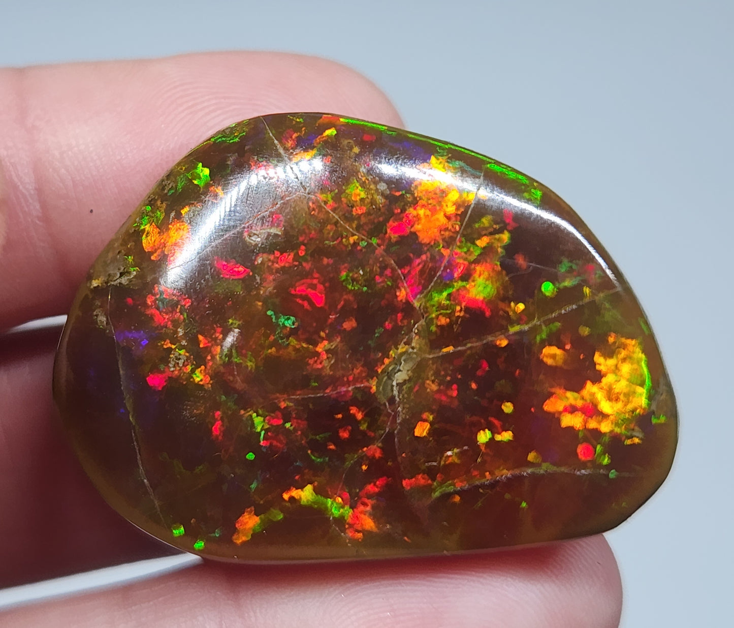 Ethiopian Polished Opal Specimen 58 Carat Gemstone #572