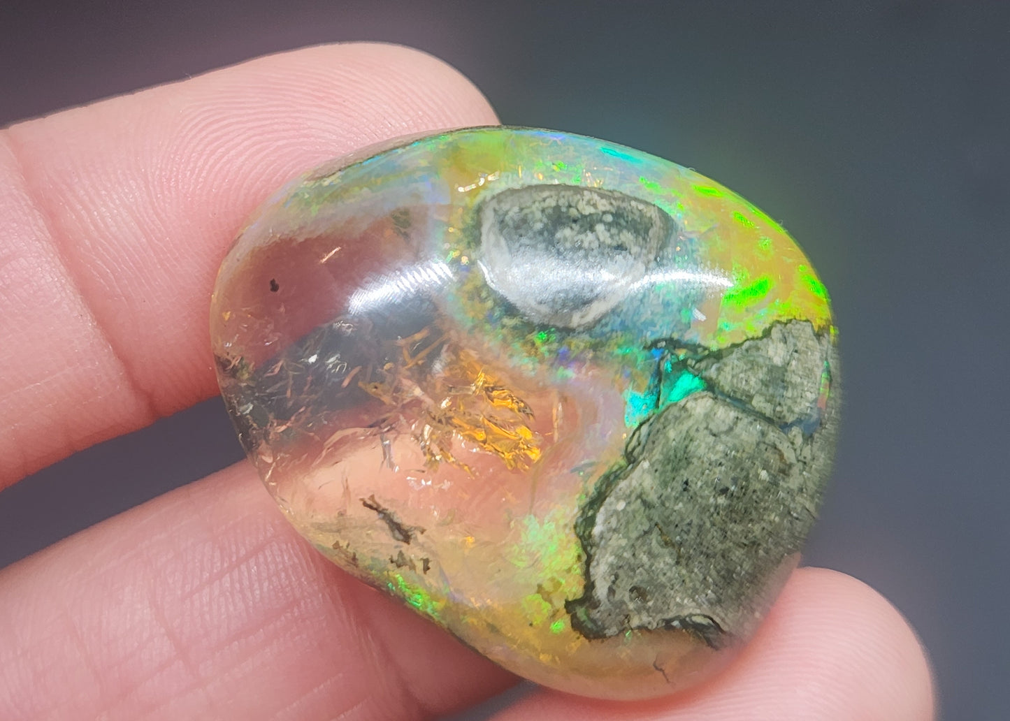 Ethiopian Polished Opal Specimen 49 Carat Gemstone #573
