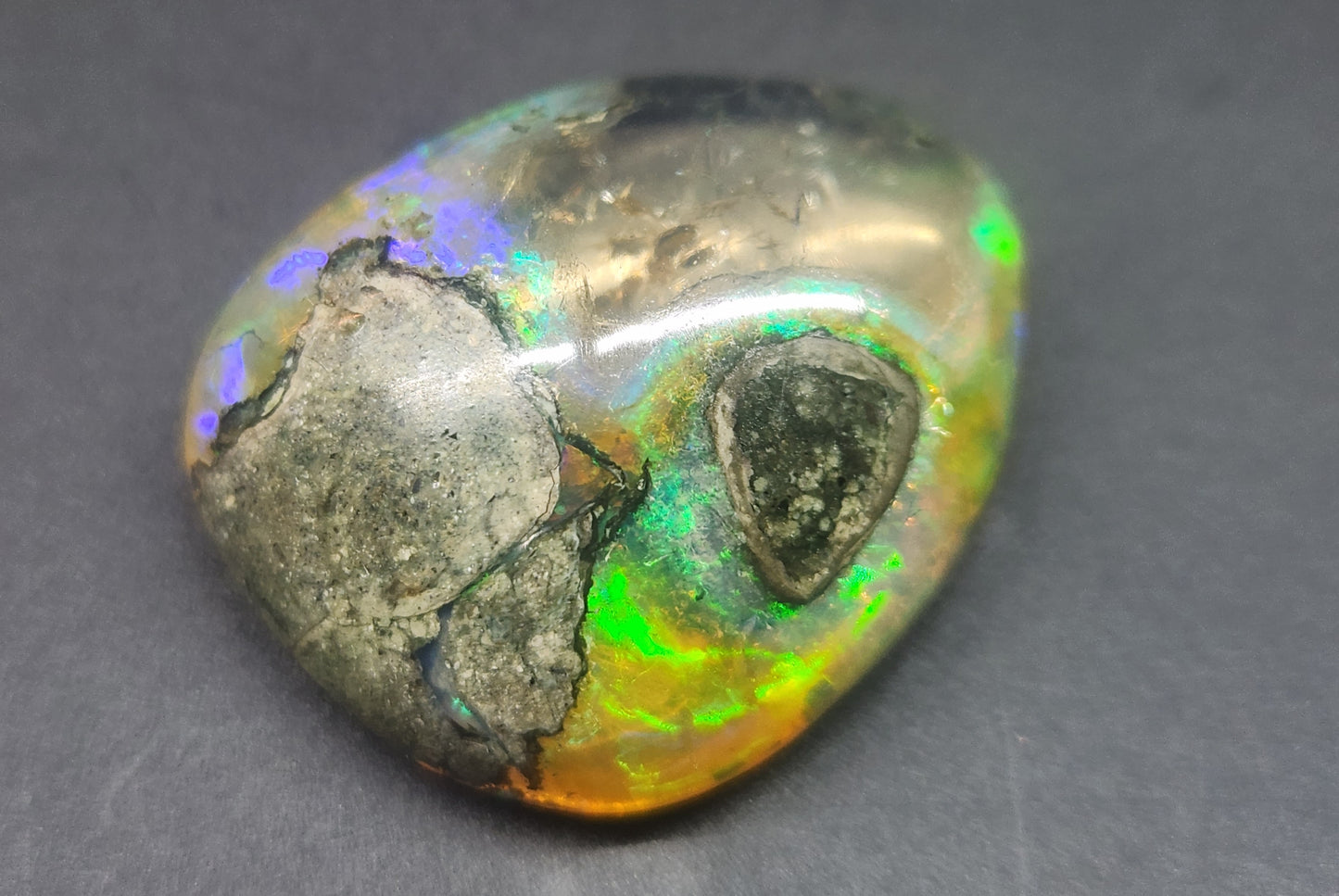 Ethiopian Polished Opal Specimen 49 Carat Gemstone #573