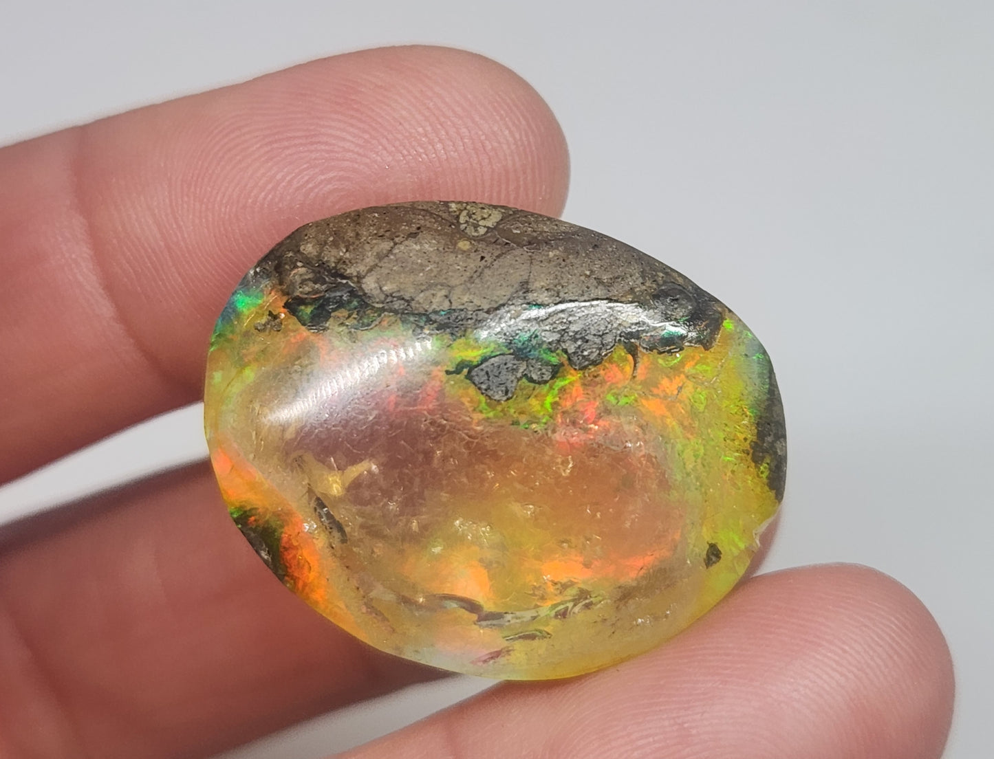 Ethiopian Polished Opal Specimen 42 Carat Gemstone #574