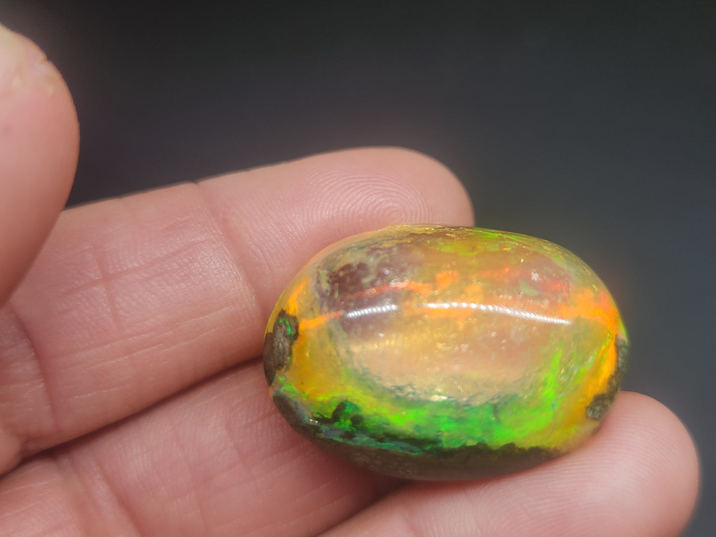 Ethiopian Polished Opal Specimen 42 Carat Gemstone #574