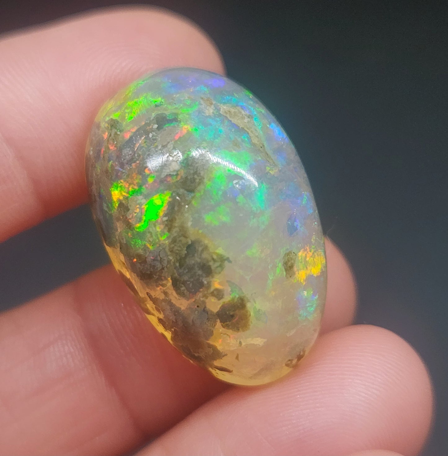 Ethiopian Polished Opal Specimen 36 Carat Gemstone #575
