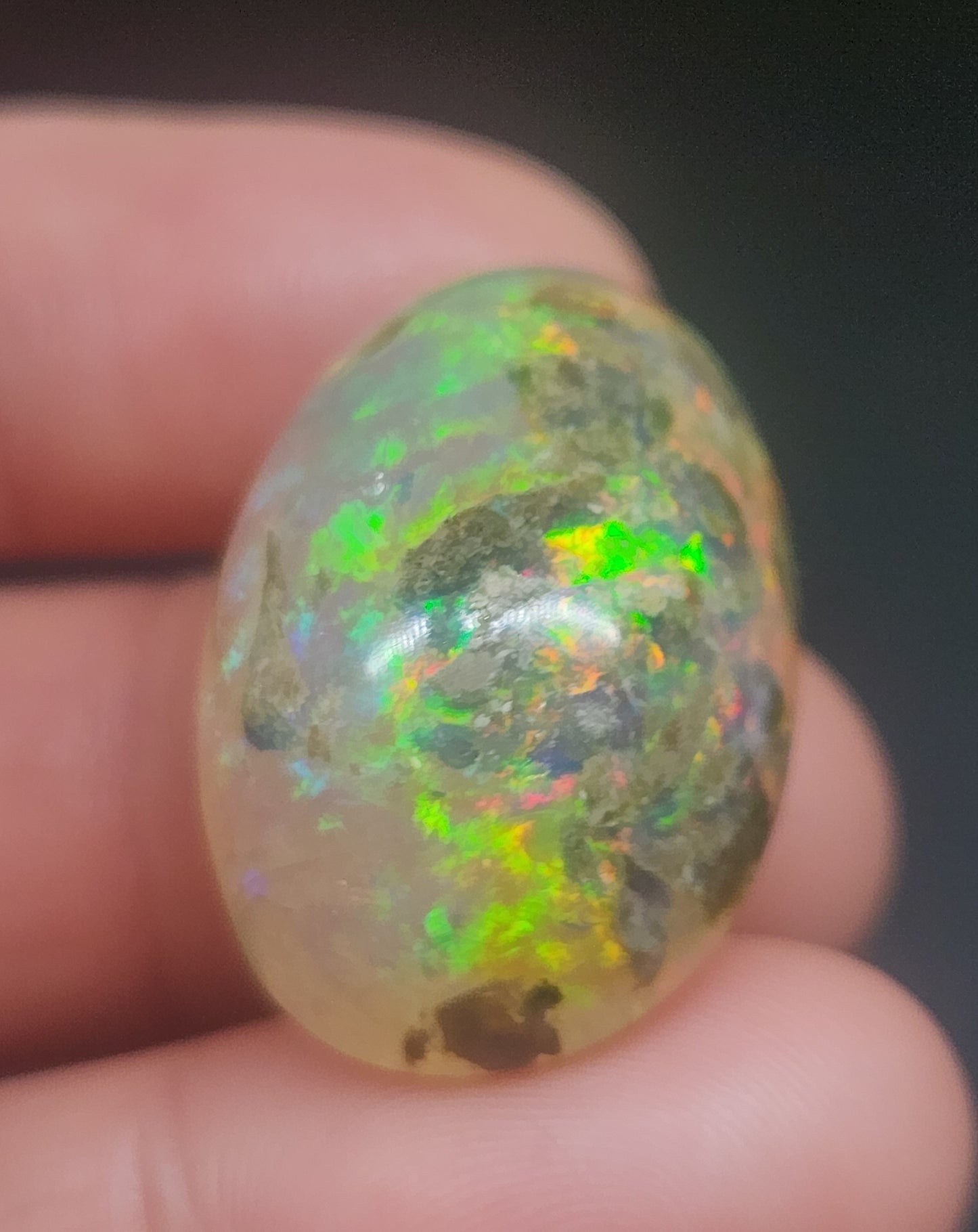 Ethiopian Polished Opal Specimen 36 Carat Gemstone #575
