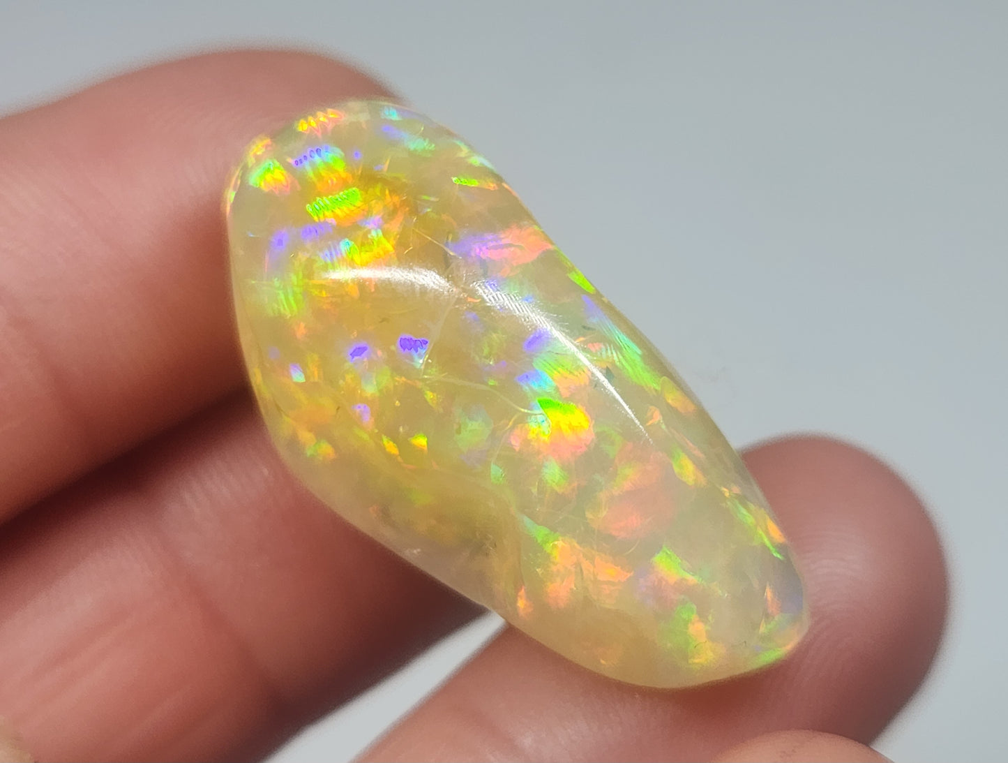 Ethiopian Polished Opal Specimen 27 Carat Gemstone #576
