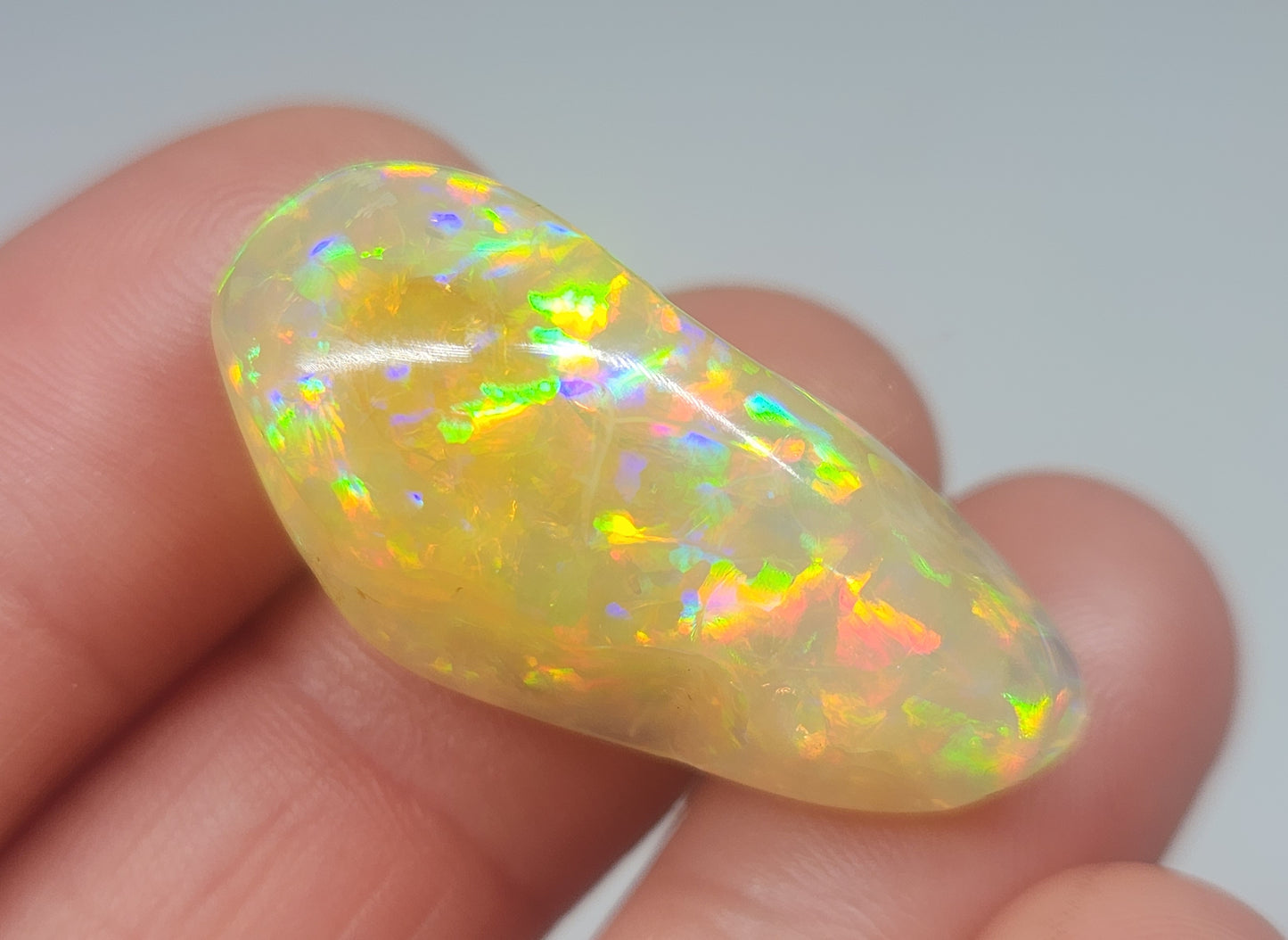 Ethiopian Polished Opal Specimen 27 Carat Gemstone #576