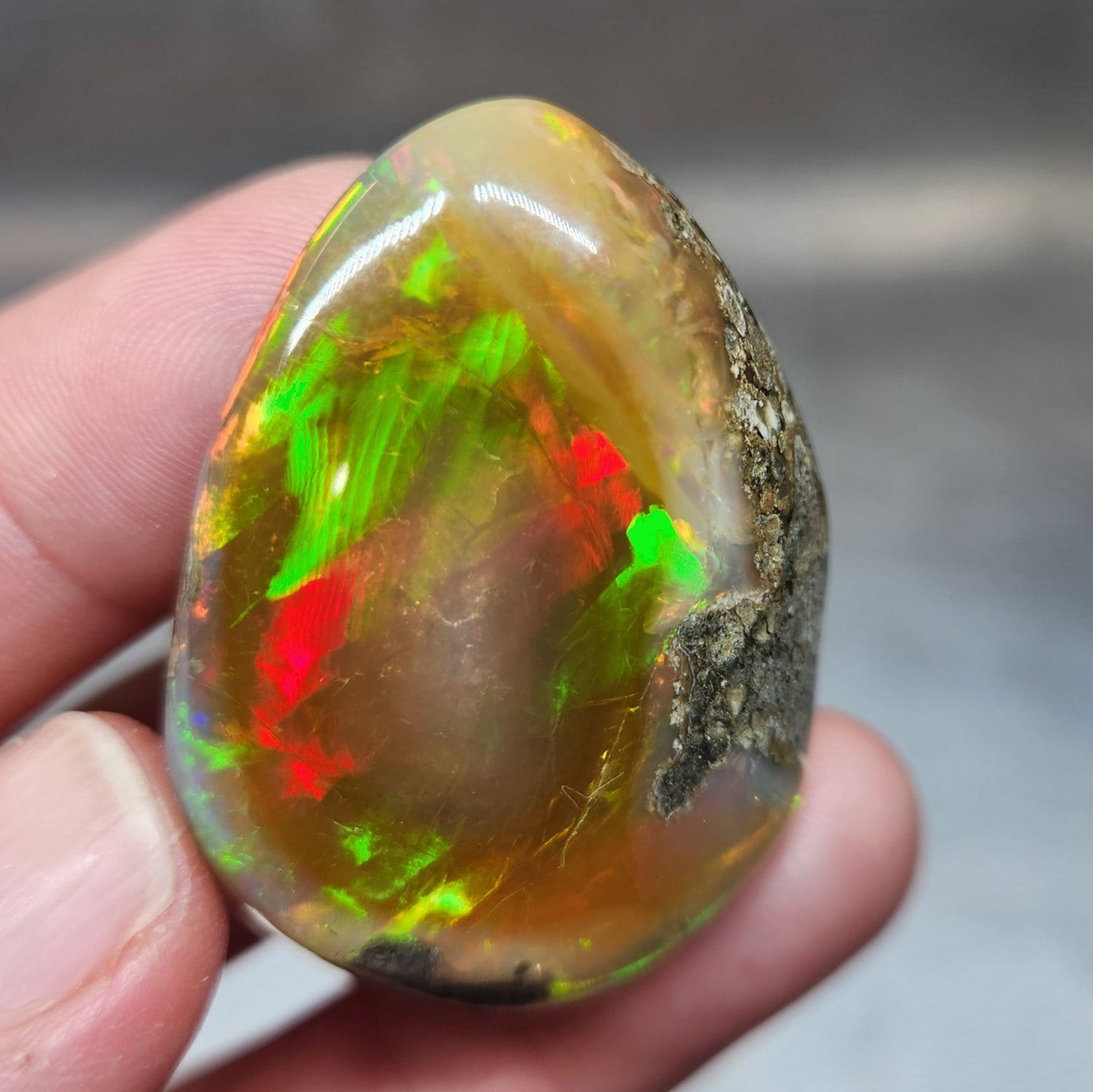 Ethiopian Polished Opal Specimen 93 Carat Gemstone #581