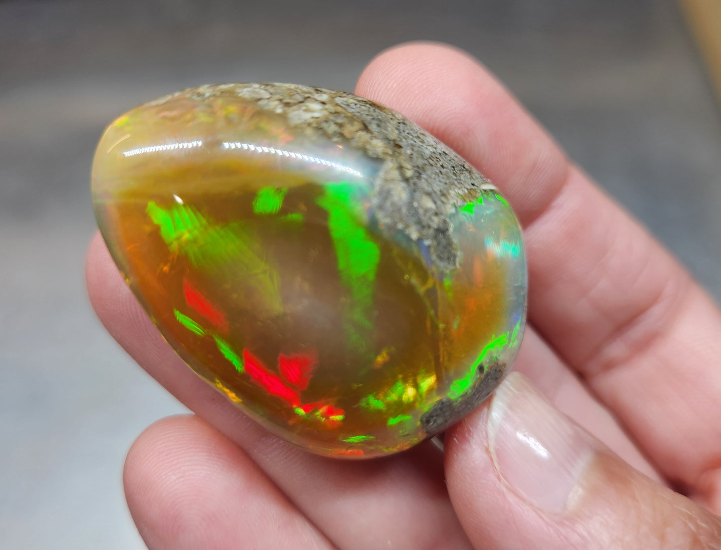 Ethiopian Polished Opal Specimen 93 Carat Gemstone #581