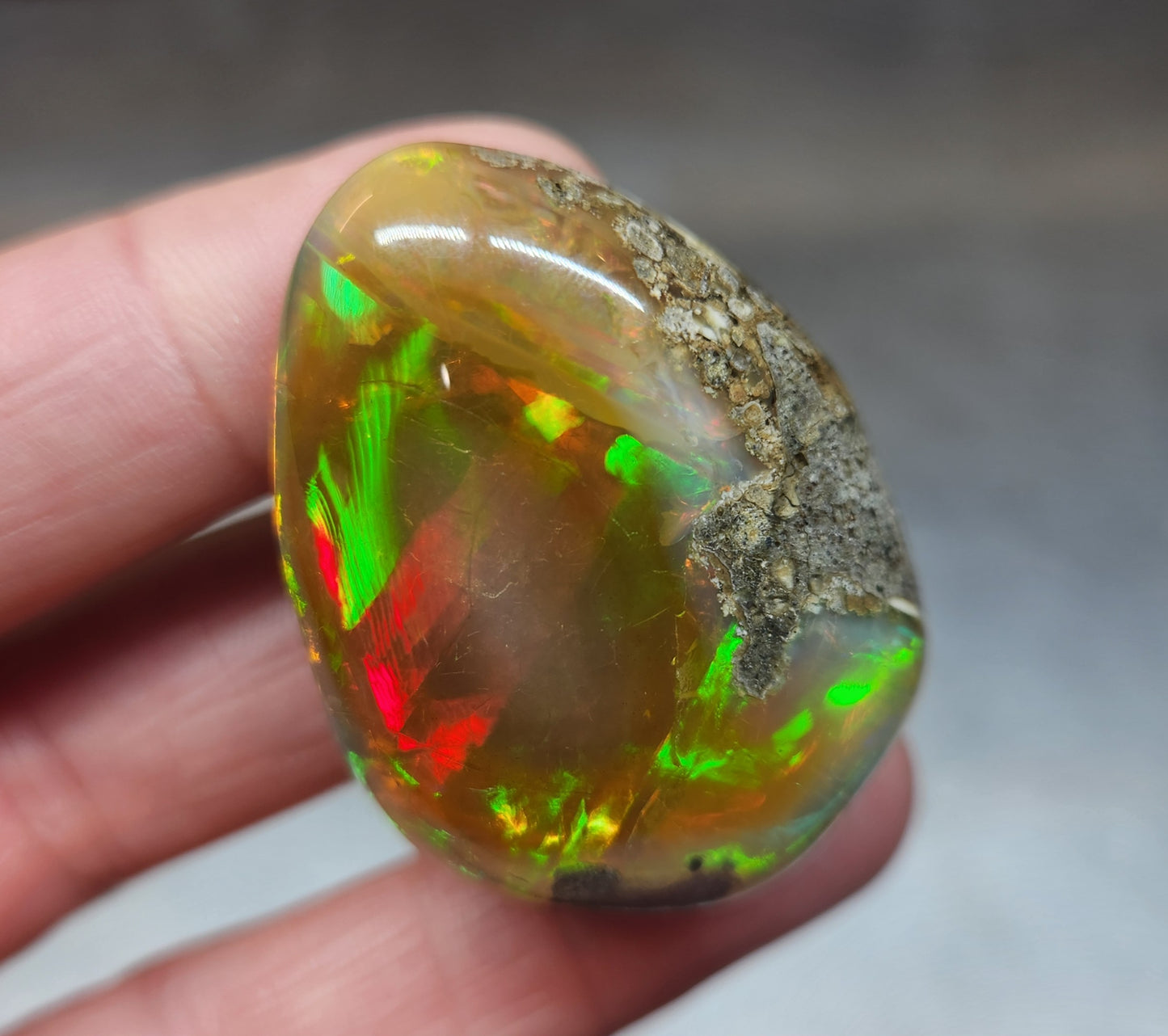 Ethiopian Polished Opal Specimen 93 Carat Gemstone #581