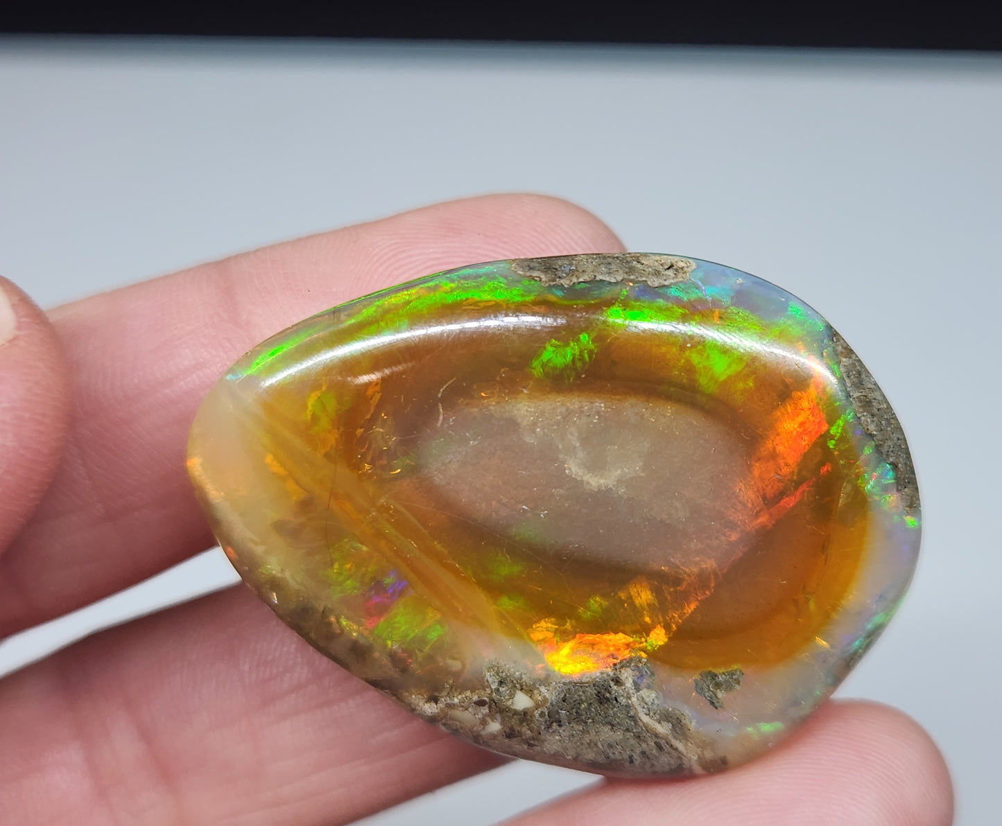 Ethiopian Polished Opal Specimen 93 Carat Gemstone #581