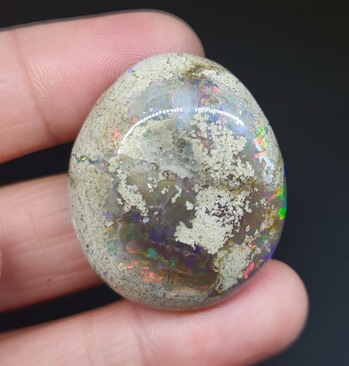 Ethiopian Polished Opal Specimen 71 Carat Gemstone #583