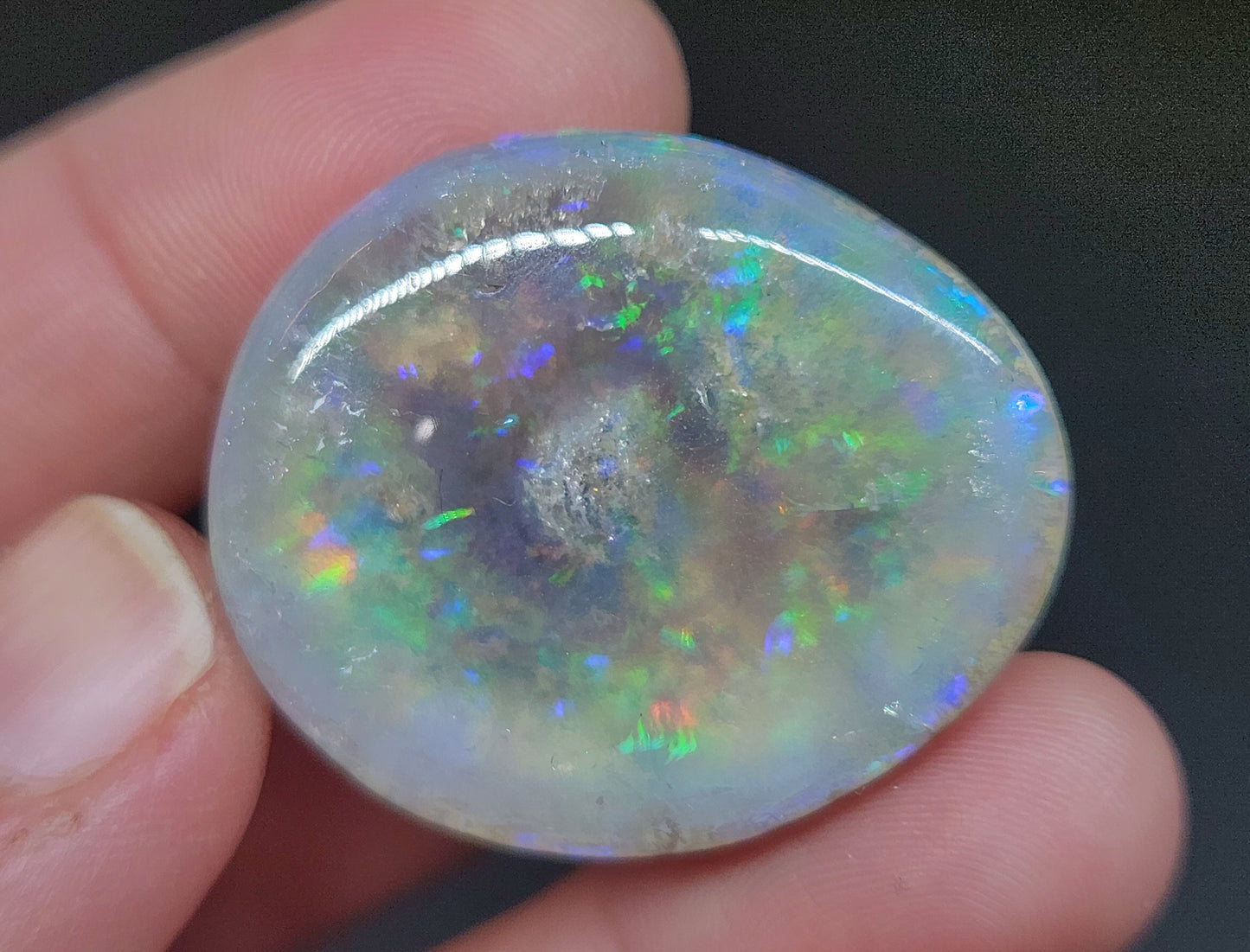 Ethiopian Polished Opal Specimen 71 Carat Gemstone #583