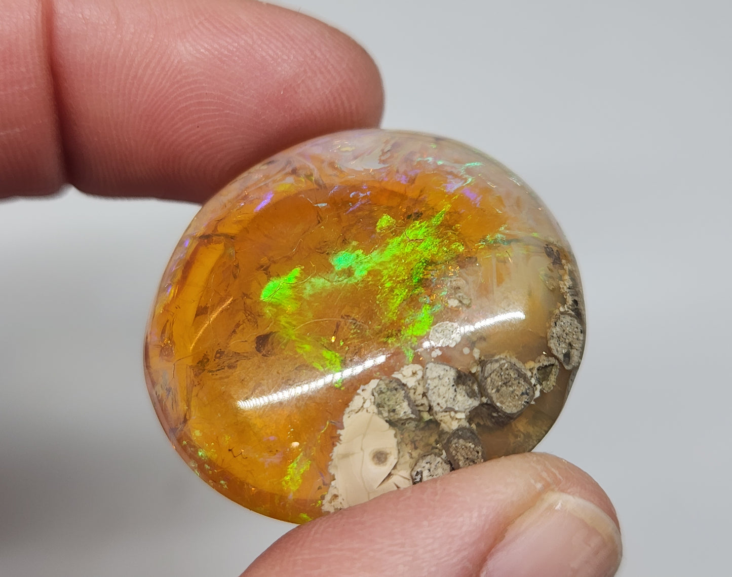 Ethiopian Polished Opal Specimen 41 Carat Gemstone #584