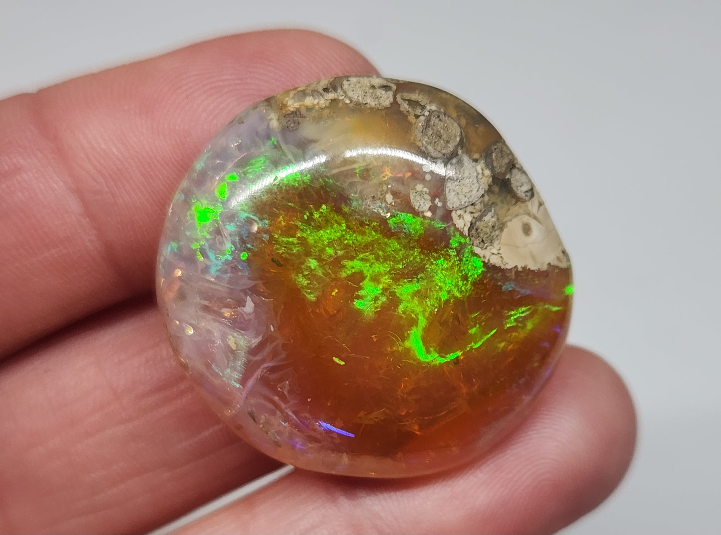 Ethiopian Polished Opal Specimen 41 Carat Gemstone #584