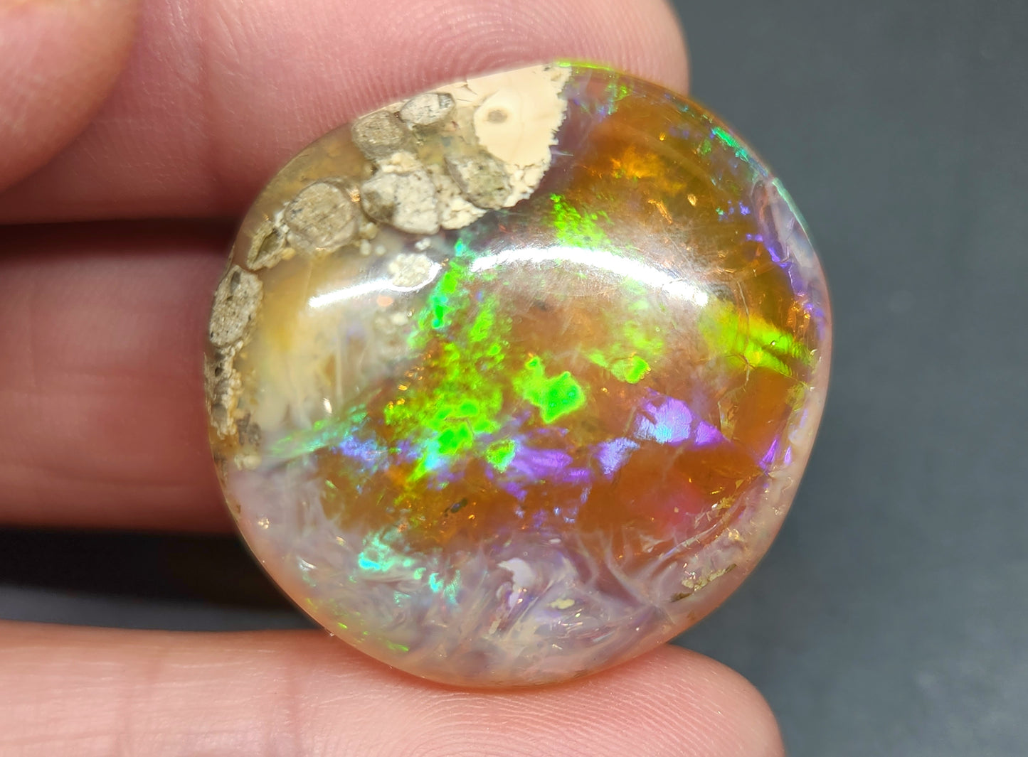 Ethiopian Polished Opal Specimen 41 Carat Gemstone #584