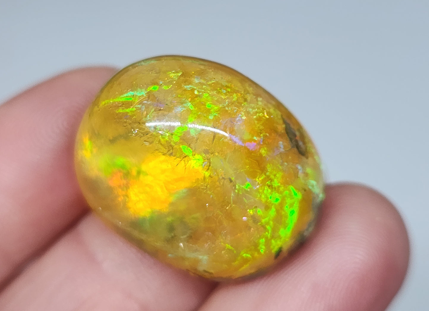 Ethiopian Polished Opal Specimen 38 Carat Gemstone #585