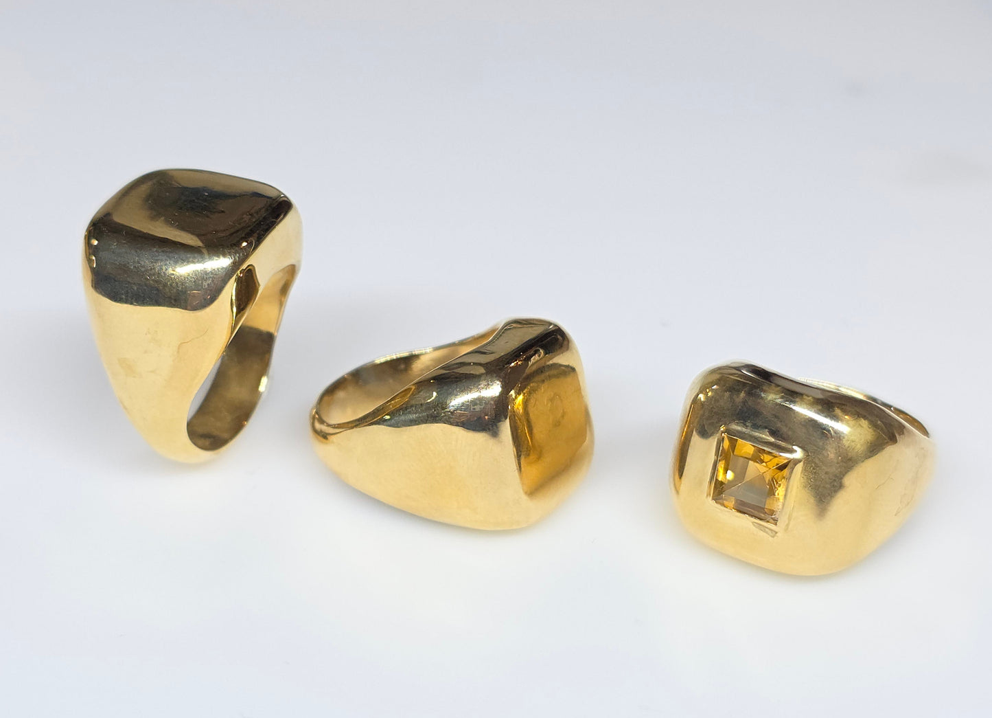 Brass Cube Ring - Unisex design #623