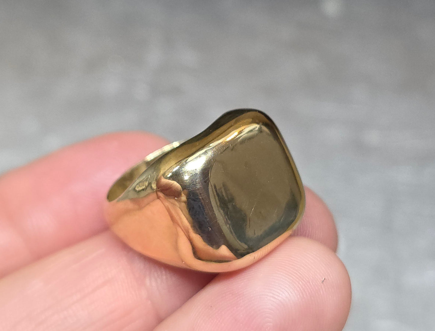 Brass Cube Ring - Unisex design #623