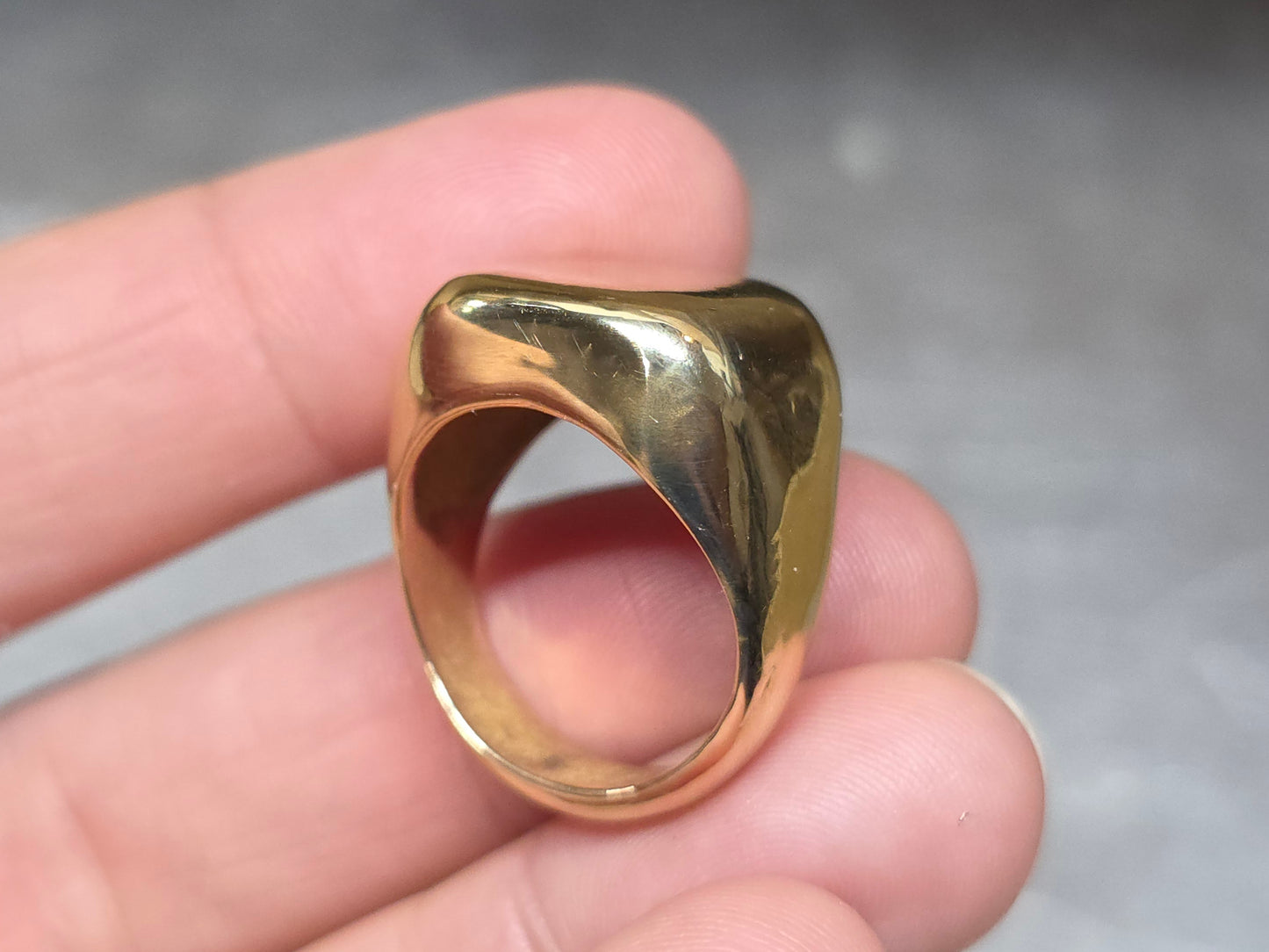 Brass Cube Ring - Unisex design #623
