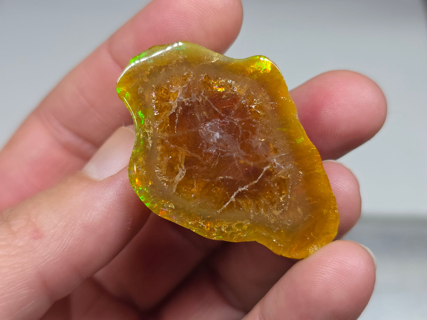 Ethiopian Polished Opal Specimen 92 Carat Gemstone #624