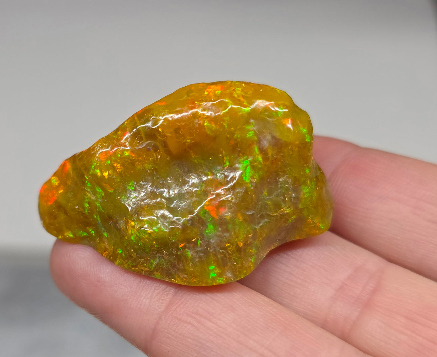 Ethiopian Polished Opal Specimen 92 Carat Gemstone #624