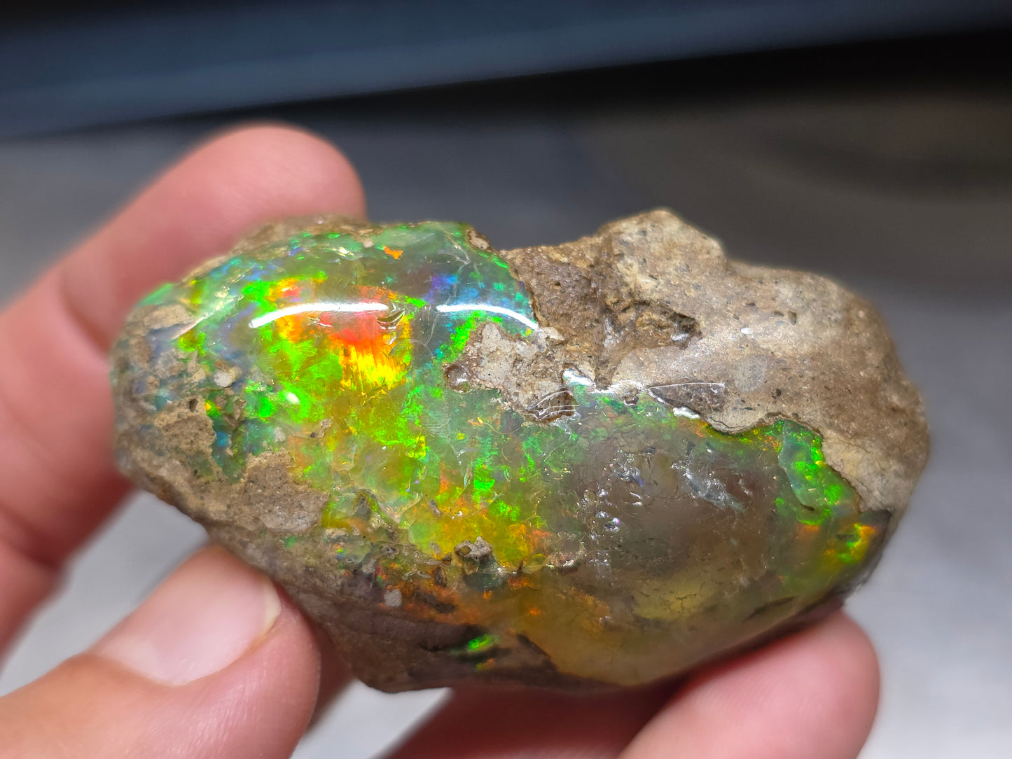 Ethiopian Polished Opal Specimen 190 Carat Gemstone #628