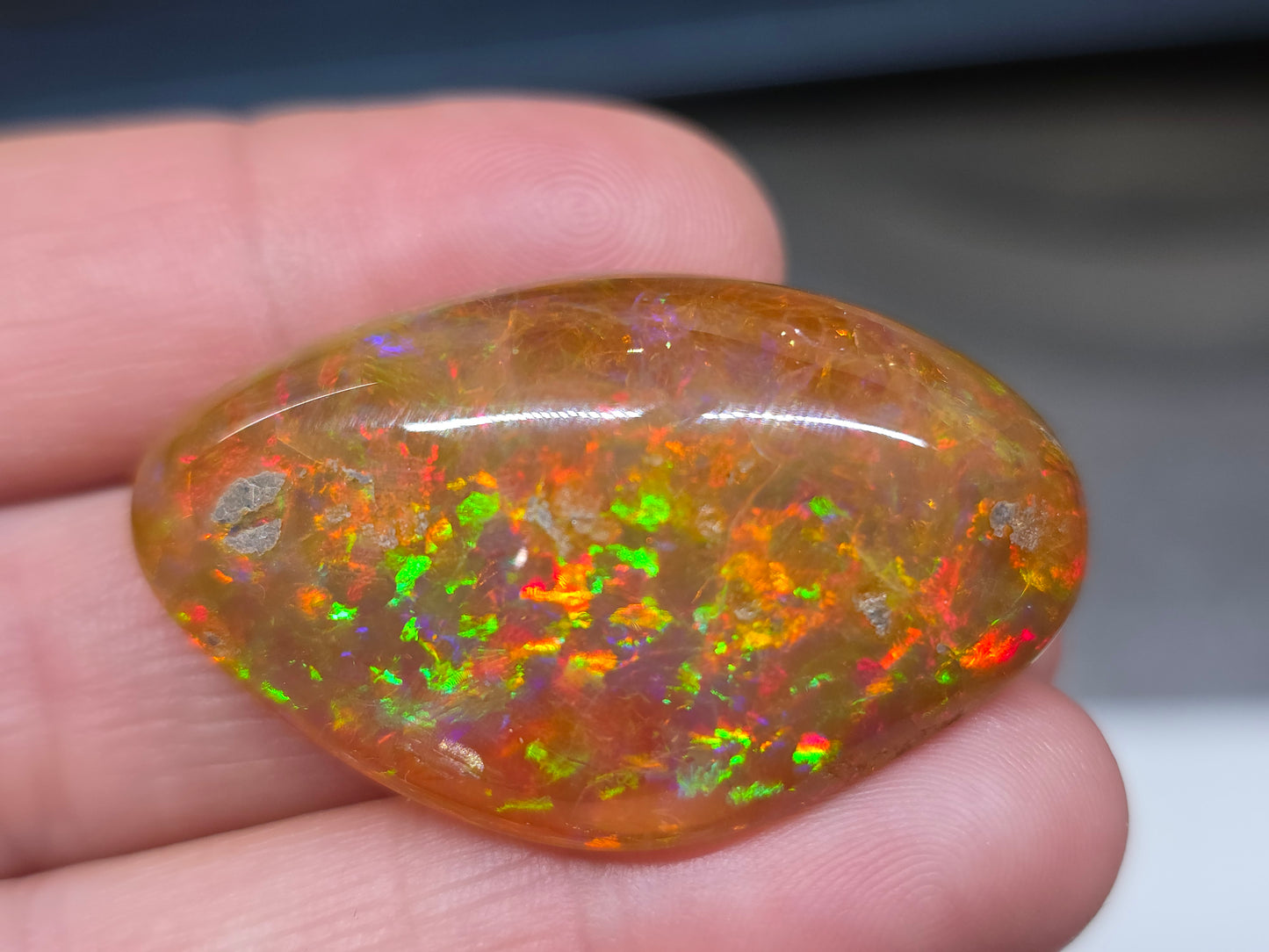Ethiopian Polished Opal Specimen 51 Carat Gemstone #629
