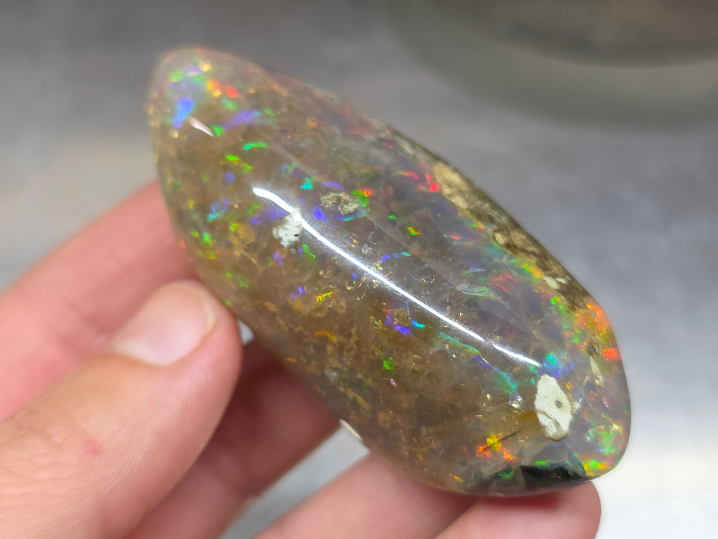 Ethiopian Polished Opal Specimen 294 Carat Gemstone #631
