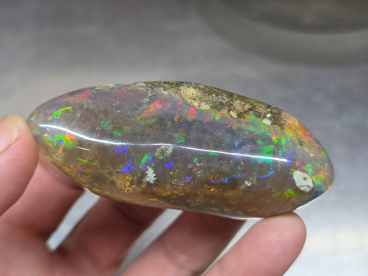 Ethiopian Polished Opal Specimen 294 Carat Gemstone #631