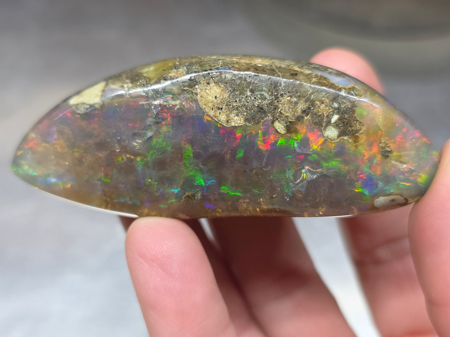 Ethiopian Polished Opal Specimen 294 Carat Gemstone #631
