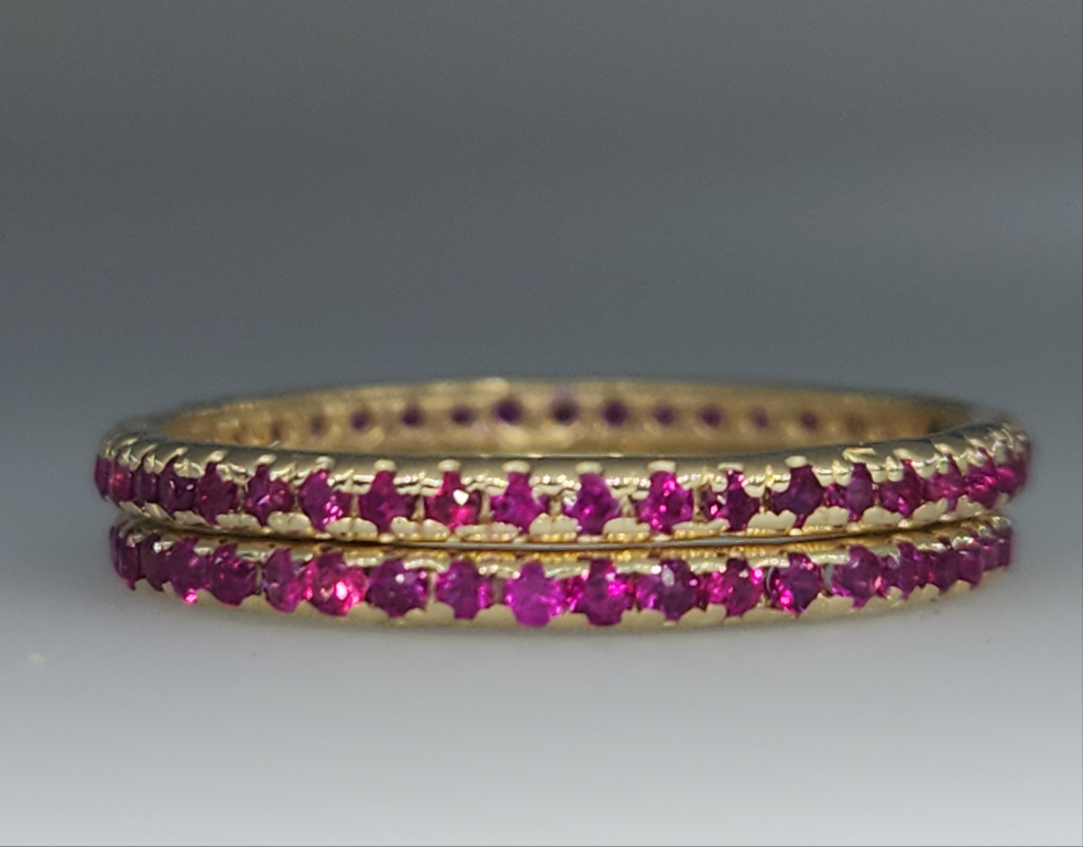 Made To Order - Gemstone Eternity Band Ring #530
