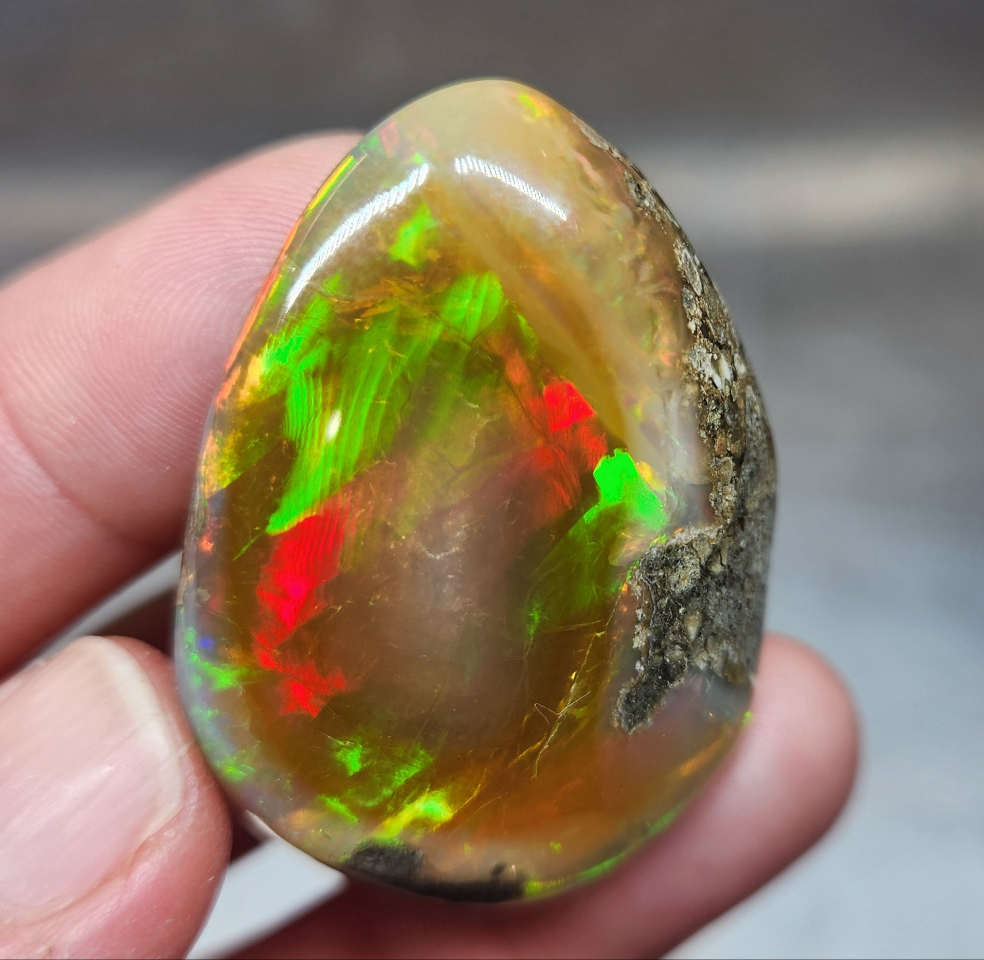 Ethiopian Polished Opal Specimen 93 Carat Gemstone #581