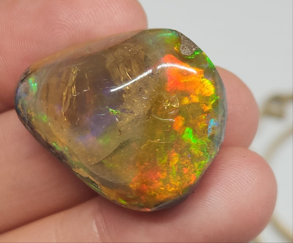 Natural Ethiopian Carved & Polished Opal Specimen #507