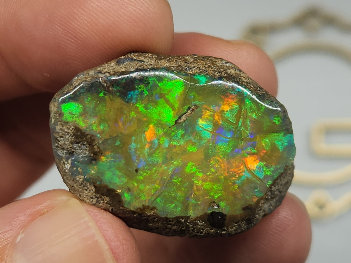 Natural Ethiopian Carved & Polished Opal Specimen #504