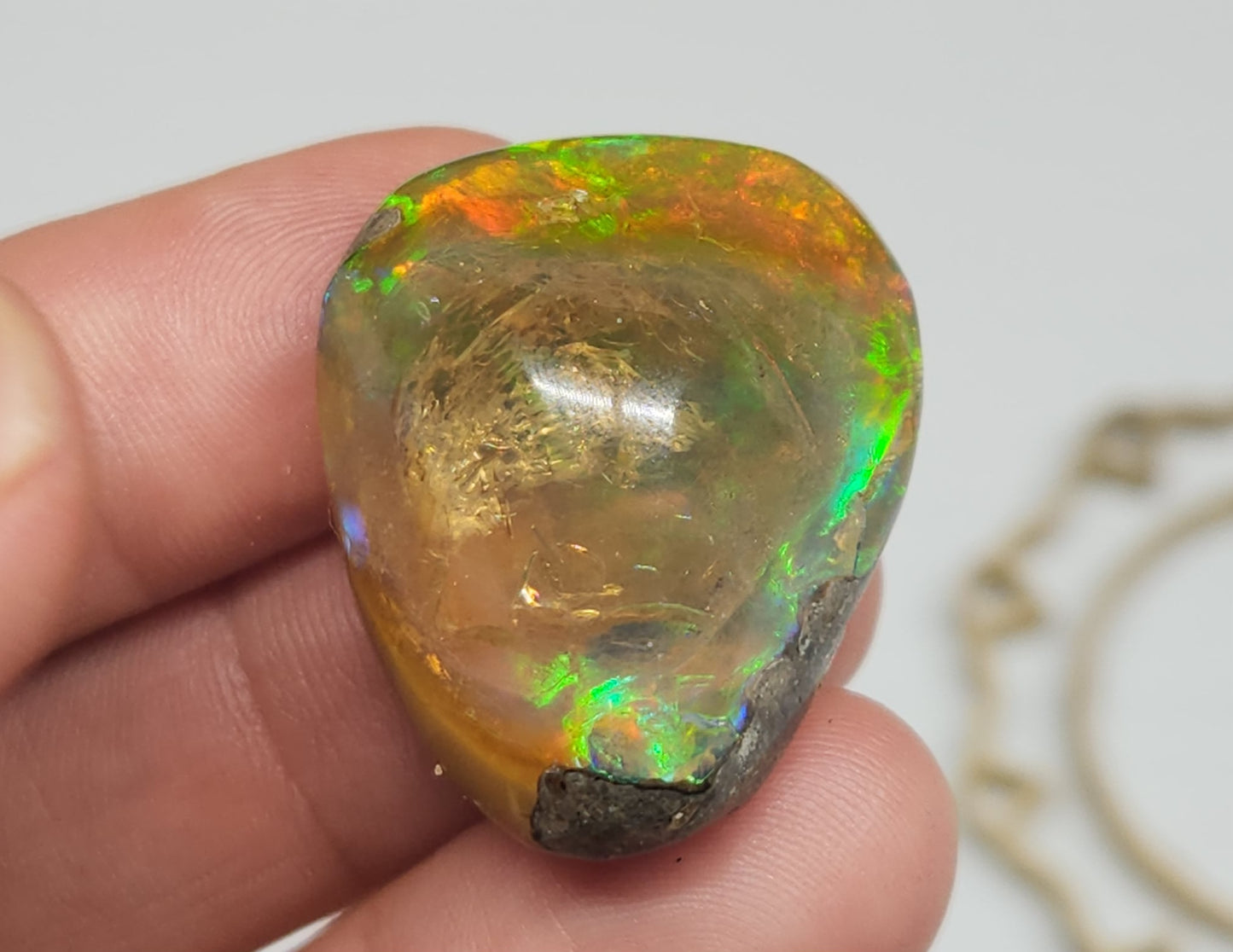 Natural Ethiopian Carved & Polished Opal Specimen #507