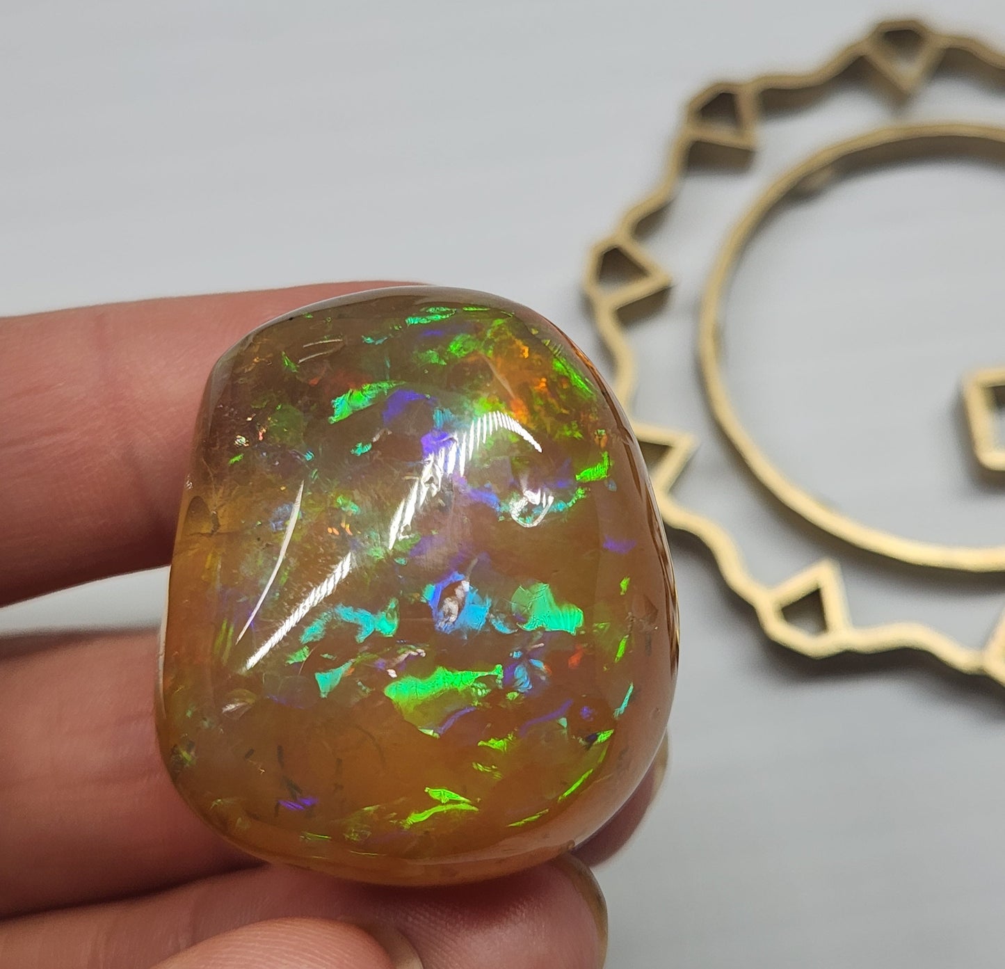 Natural Ethiopian Carved & Polished Opal Specimen #502