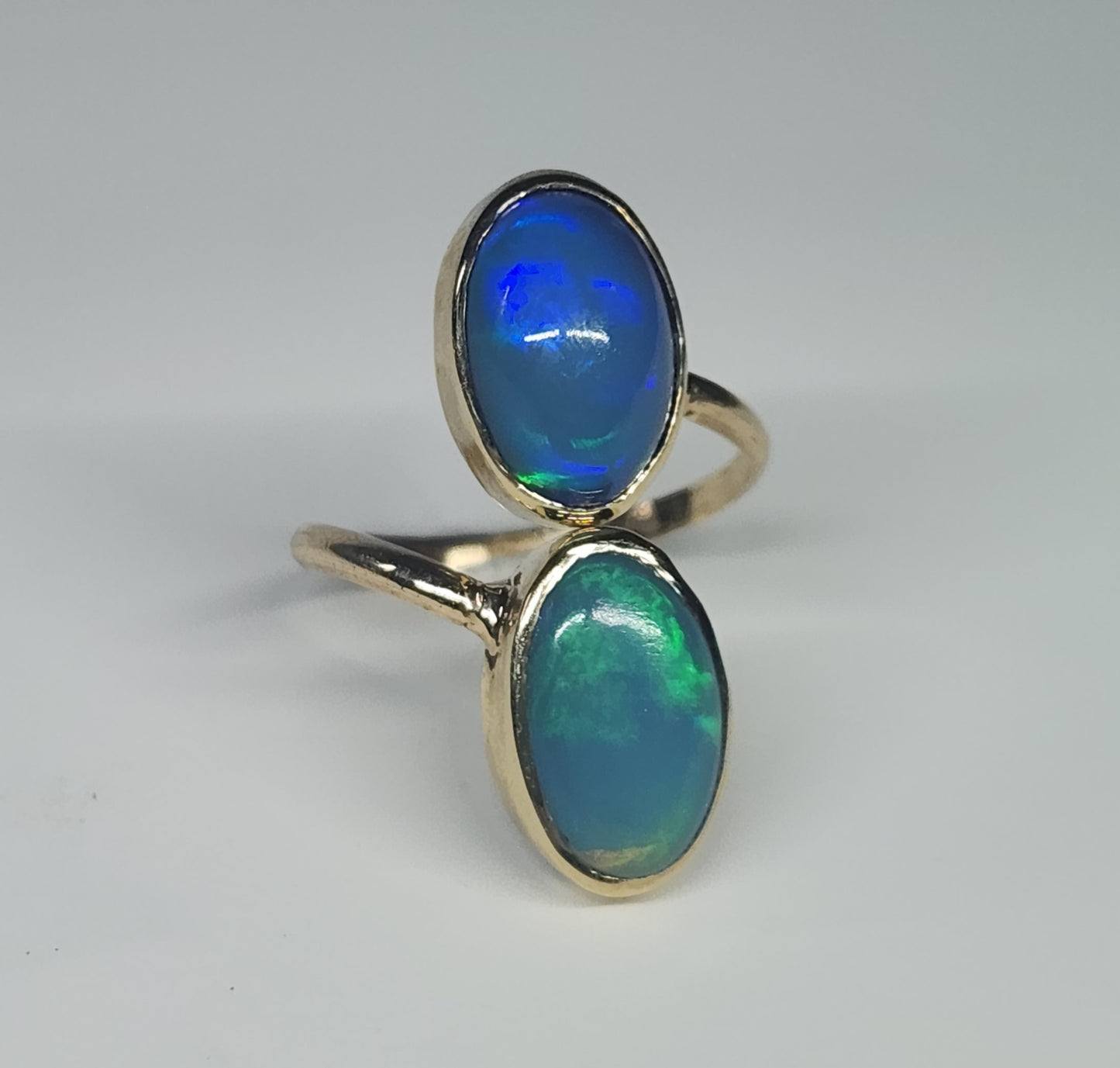 Opal Ring 14k Gold Adjustable band #533