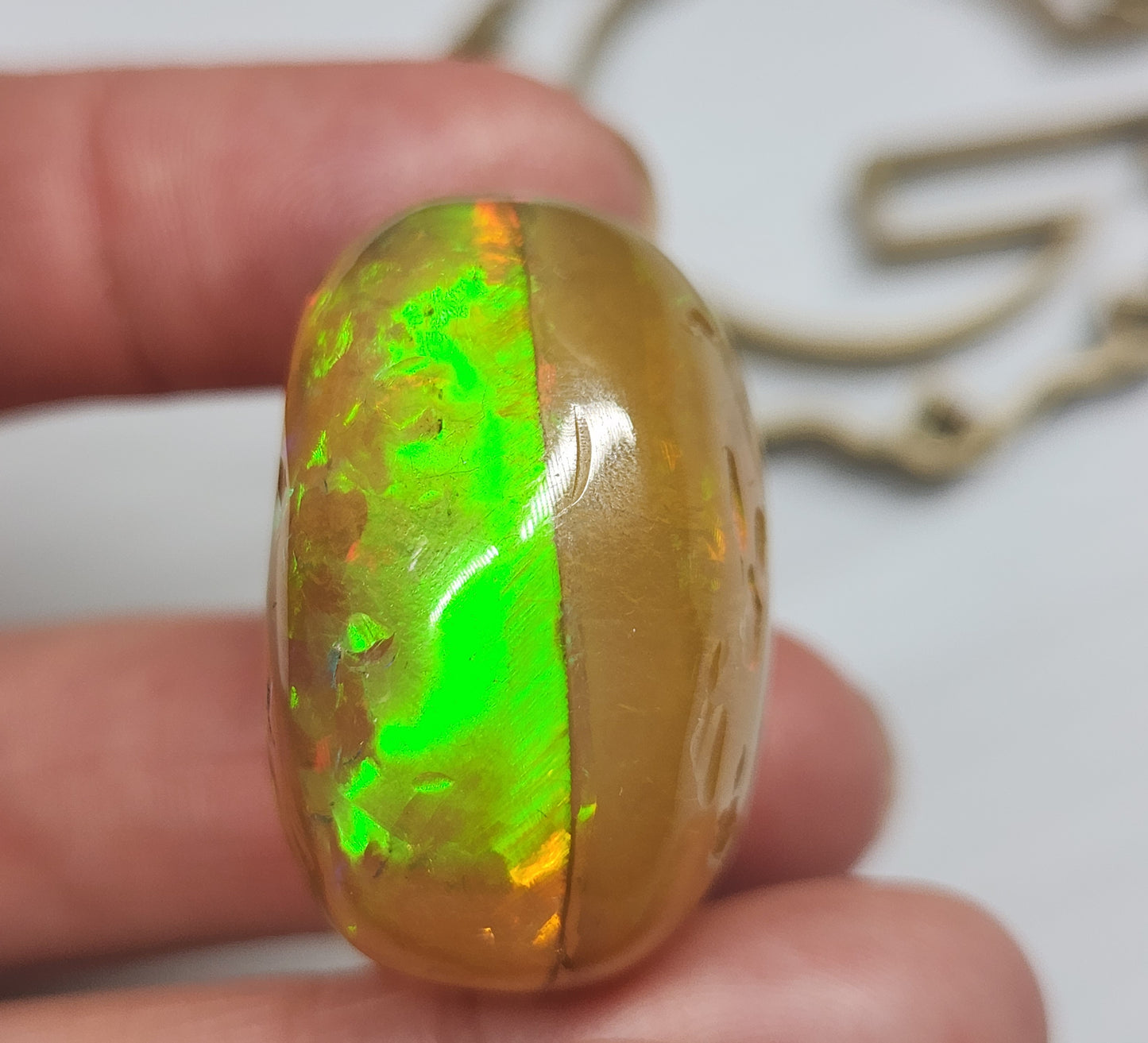 Natural Ethiopian Carved & Polished Opal Specimen #502