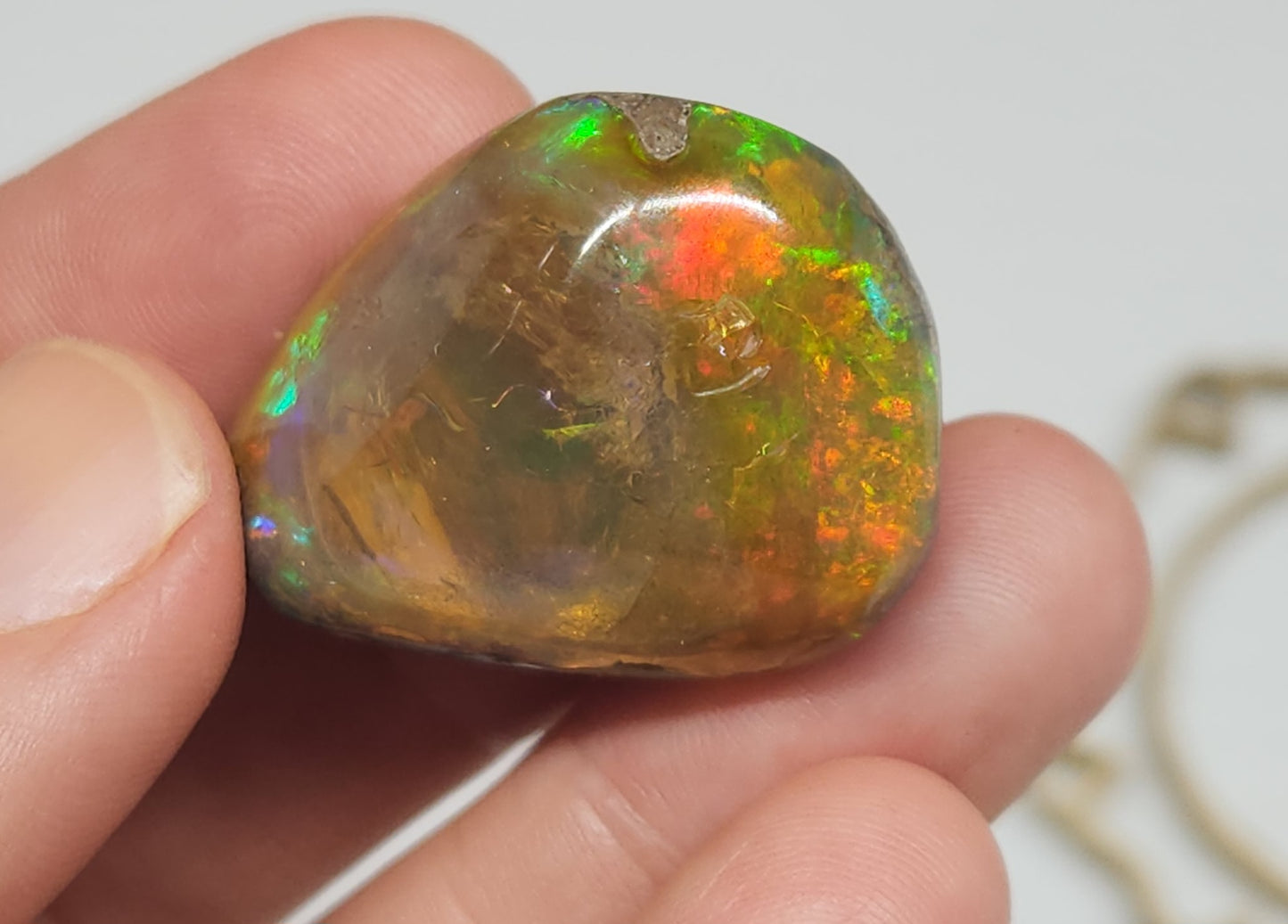 Natural Ethiopian Carved & Polished Opal Specimen #507