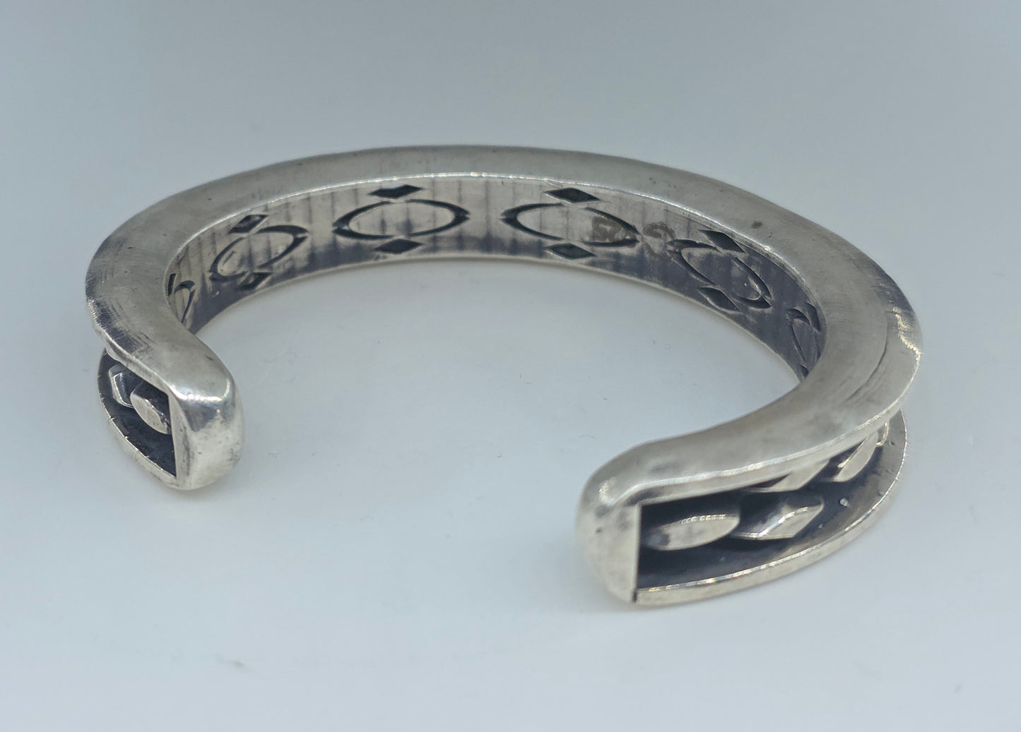 Rustic Sterling Silver Cuff Bracelet #602