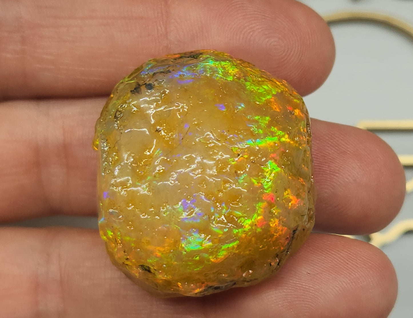Natural Ethiopian Carved & Polished Opal Specimen #505