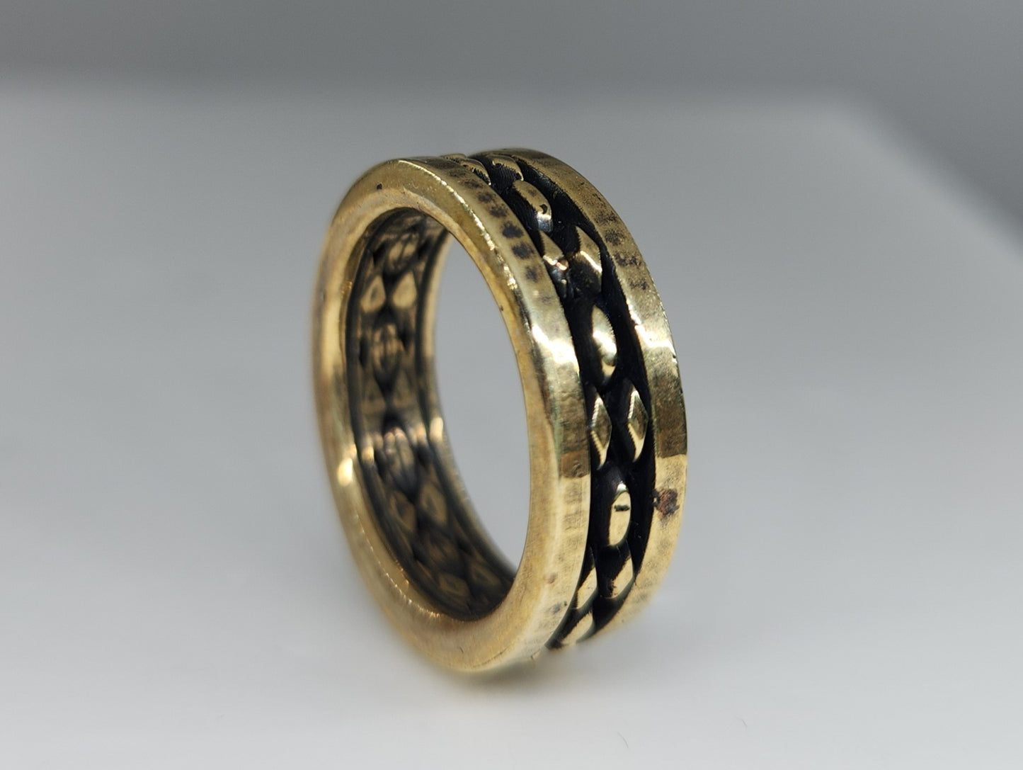 Brass Ring Band Men / Women Jewelry #480